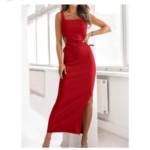 Cutout ribbed maxi dress main image 0